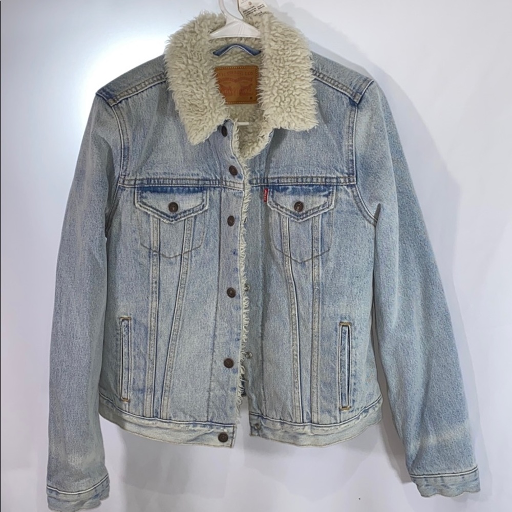 Original Sherpa Trucker Jacket Medium Wash